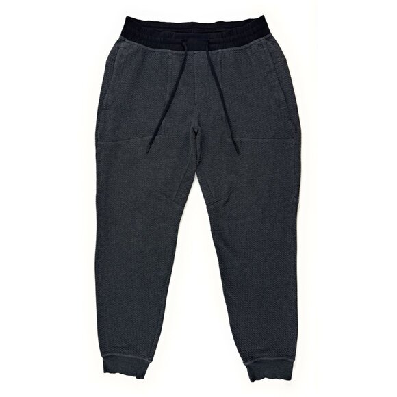 Lululemon Mens At Ease Jogger Textured Double Knit Pants Size M Cotton Stretch - Picture 2 of 8